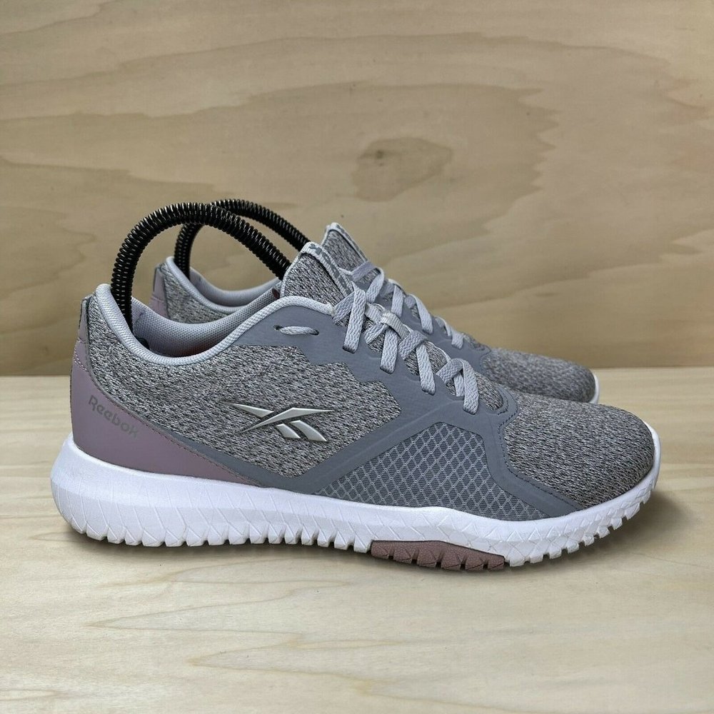 Reebok Womens Flexagon Force EF8941 Gray Running Shoes Sneakers Size 8.5